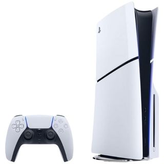 Sony, PlayStation 5 Slim Disc Edition, White Image