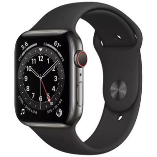 Apple, Watch Series 6 2020, GPS + Cellular, Stainless Steel 44mm, Graphite Image