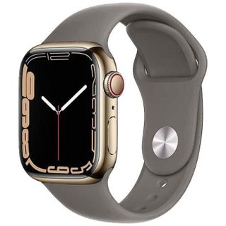 Apple, Watch Series 7 2021, GPS + Cellular, Stainless Steel 41mm, Gold Image