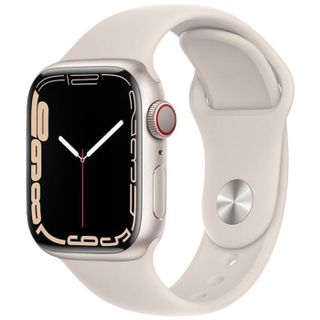 Apple, Watch Series 7 2021, GPS + Cellular, Aluminium 41mm, Starlight Image