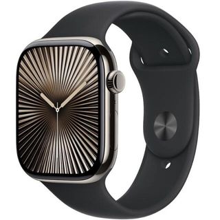 Apple, Watch Series 10 2024, GPS + Cellular, Titanium 42mm, Natural Image