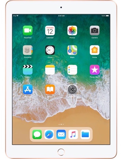 Apple iPad 9,7” (2018) 6th Gen Wifi 128 GB Gold Excelent