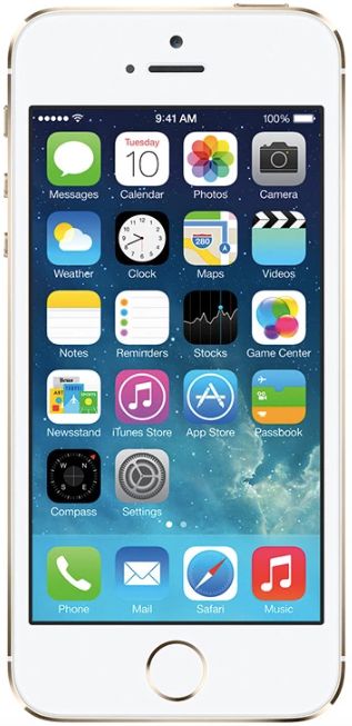 Мобилен телефон Apple, iPhone 5s, 16 GB, Gold,  Като нов