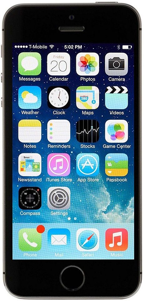 Мобилен телефон Apple, iPhone 5s, 64 GB, Space Grey,  Отлично