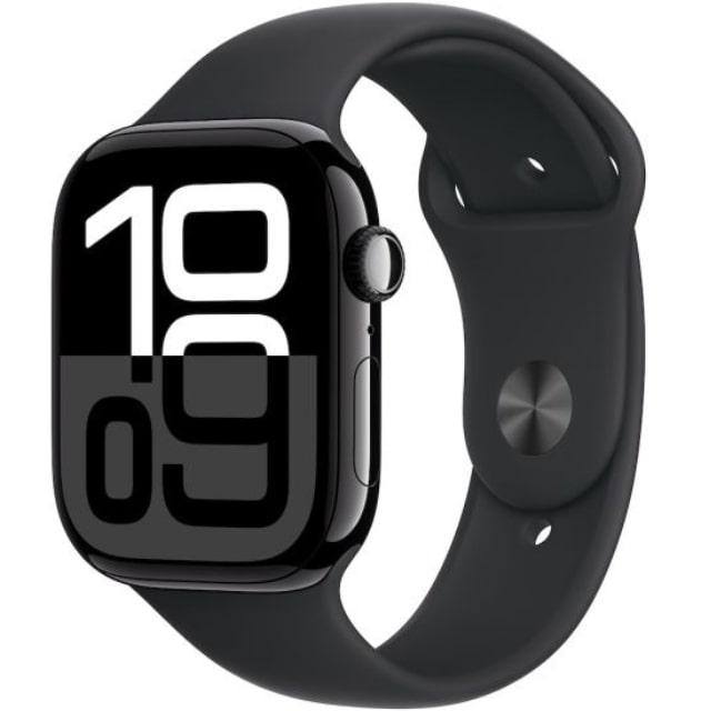 Apple Watch Series 10 2024, GPS + Cellular, Aluminium 42mm N/A Jet Black Ca nou
