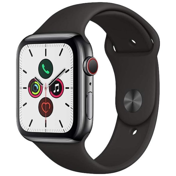 Apple Watch Series 5 2019, GPS + Cellular, Titanium 44mm N/A Space Gray Ca nou