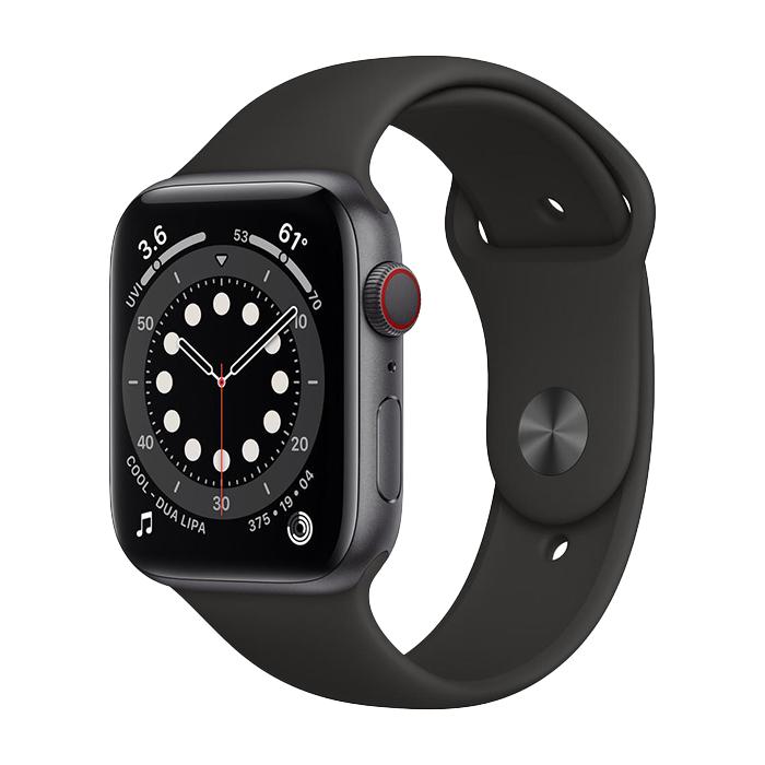 Apple Watch Series 6 2020, GPS + Cellular, Aluminium 44mm N/A Space Gray Bun