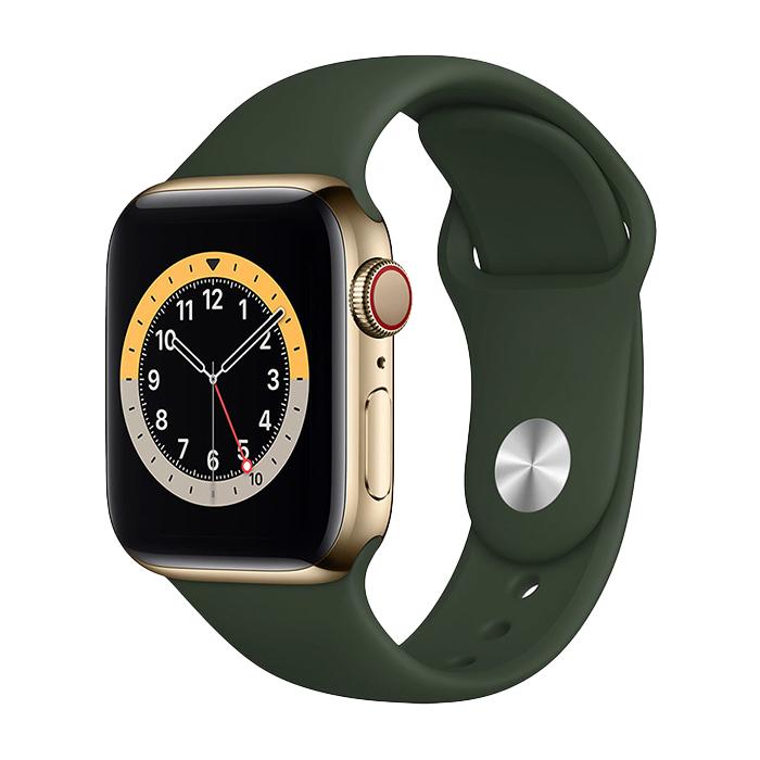 Apple Watch Series 6 2020, GPS + Cellular, Stainless Steel 40mm N/A Gold Foarte bun