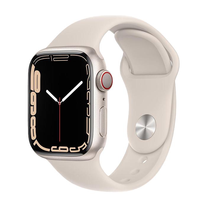 Apple Watch Series 7 2021, GPS + Cellular, Aluminium 41mm N/A Starlight Excelent