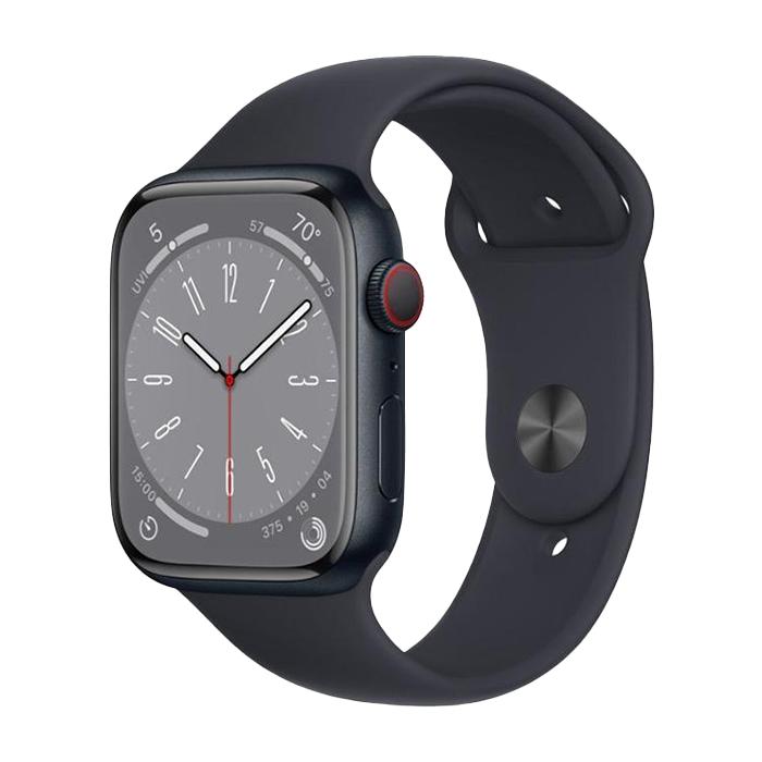 Apple Watch Series 8 2022, GPS + Cellular, Aluminium 45mm N/A Midnight Excelent