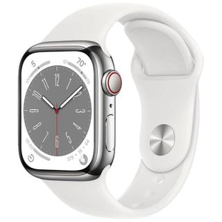 Apple, Watch Series 8 2022, GPS + Cellular, Stainless Steel 45mm, Silver Image