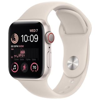 Apple, Watch SE 2022, GPS + Cellular, Aluminium 40mm, Starlight Image