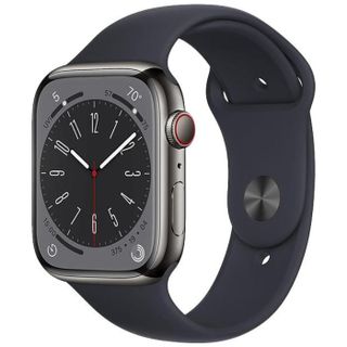 Apple, Watch Series 8 2022, GPS + Cellular, Stainless Steel 45mm, Graphite Image