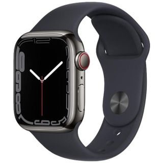 Apple, Watch Series 7 2021, GPS + Cellular, Titanium 45mm, Space Black Image