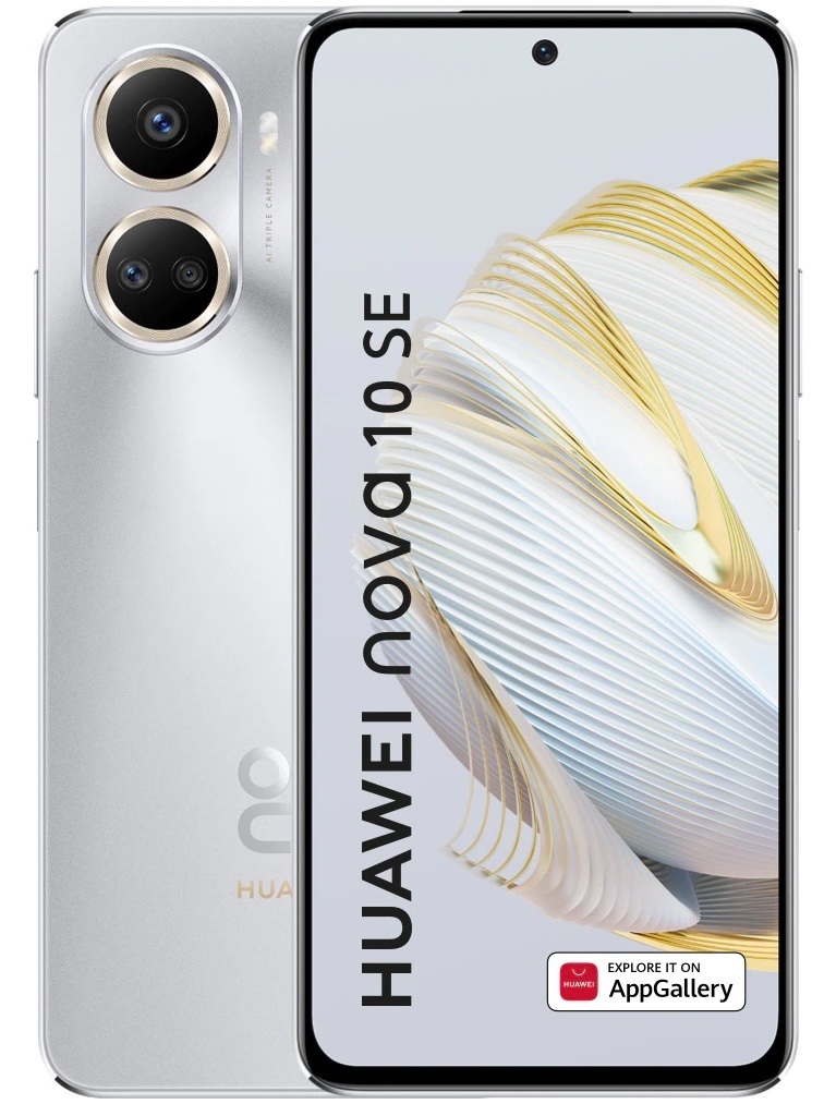 Huawei Nova 10 SE Dual Sim, Starry Silver, 128 GB, Excelent