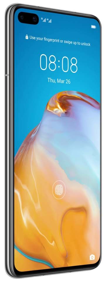 Telefon mobil Huawei P40 Dual Sim, Ice White, 128 GB,  Foarte Bun