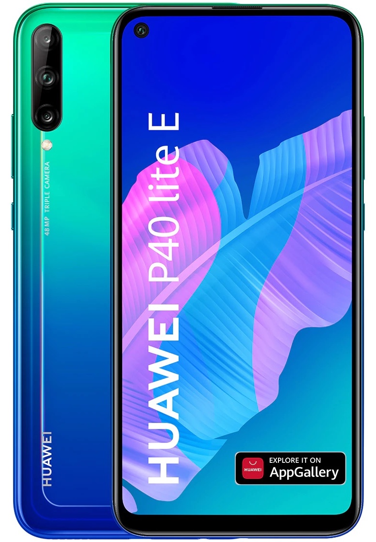 Huawei P40 Lite E, Aurora Blue, 64 GB, Foarte bun