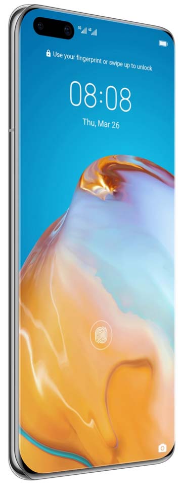 Huawei P40 Pro Dual Sim, Ice White, 256 GB, Foarte bun