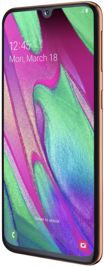 Samsung Galaxy A40 Dual Sim, Coral, 64 GB, Ca nou