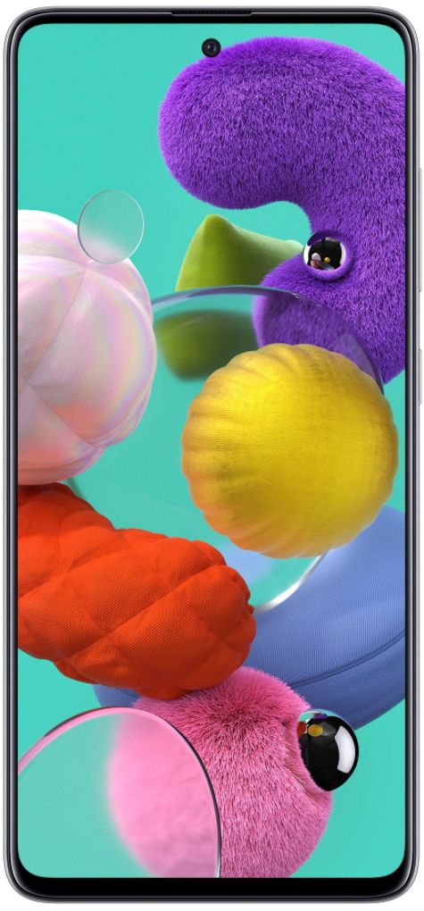 Telefon mobil Samsung Galaxy A51 Dual Sim, White, 64 GB,  Foarte Bun