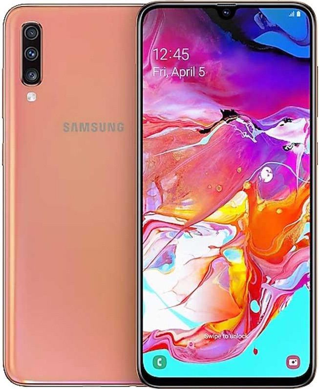 Telefon mobil Samsung Galaxy A70 (2019) Dual Sim, Coral, 128 GB,  Foarte Bun