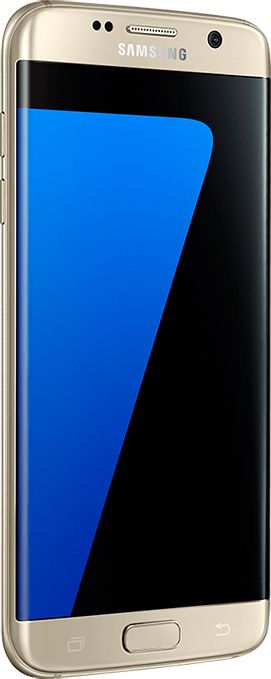 Telefon mobil Samsung Galaxy S7 Edge, Gold Platinum, 64 GB,  Excelent