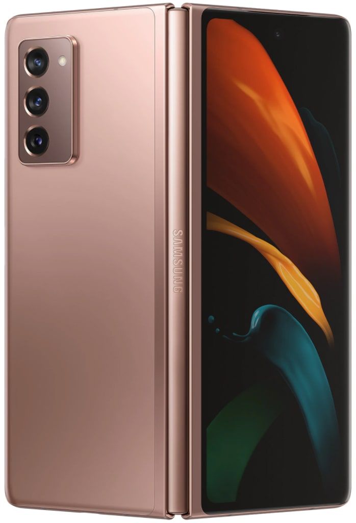 Telefon mobil Samsung Galaxy Z Fold2, Bronze, 256 GB,  Foarte Bun