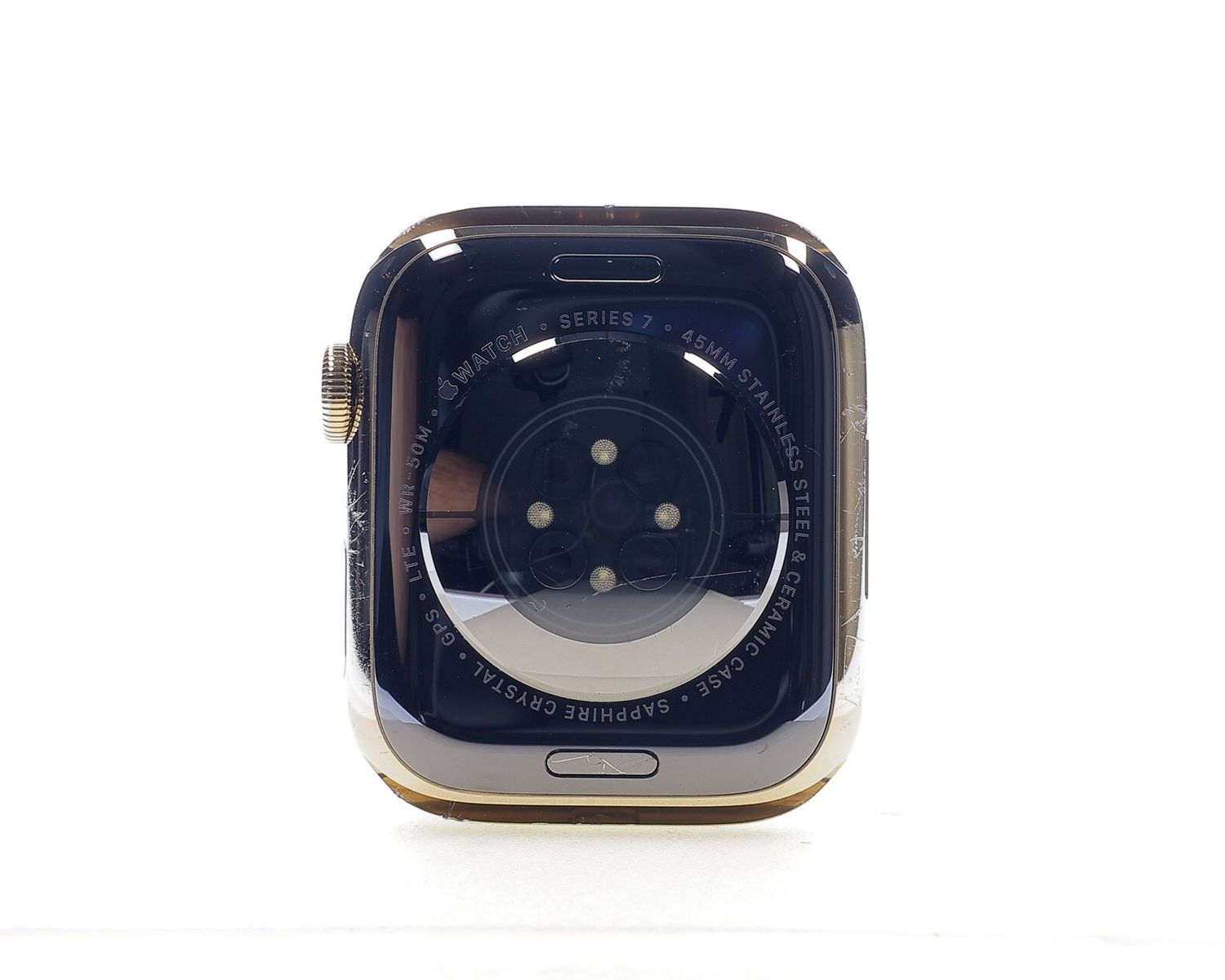 Apple Watch Series 7 2021, GPS + Cellular, Stainless Steel 45mm Gold - Εξαιρετικό
