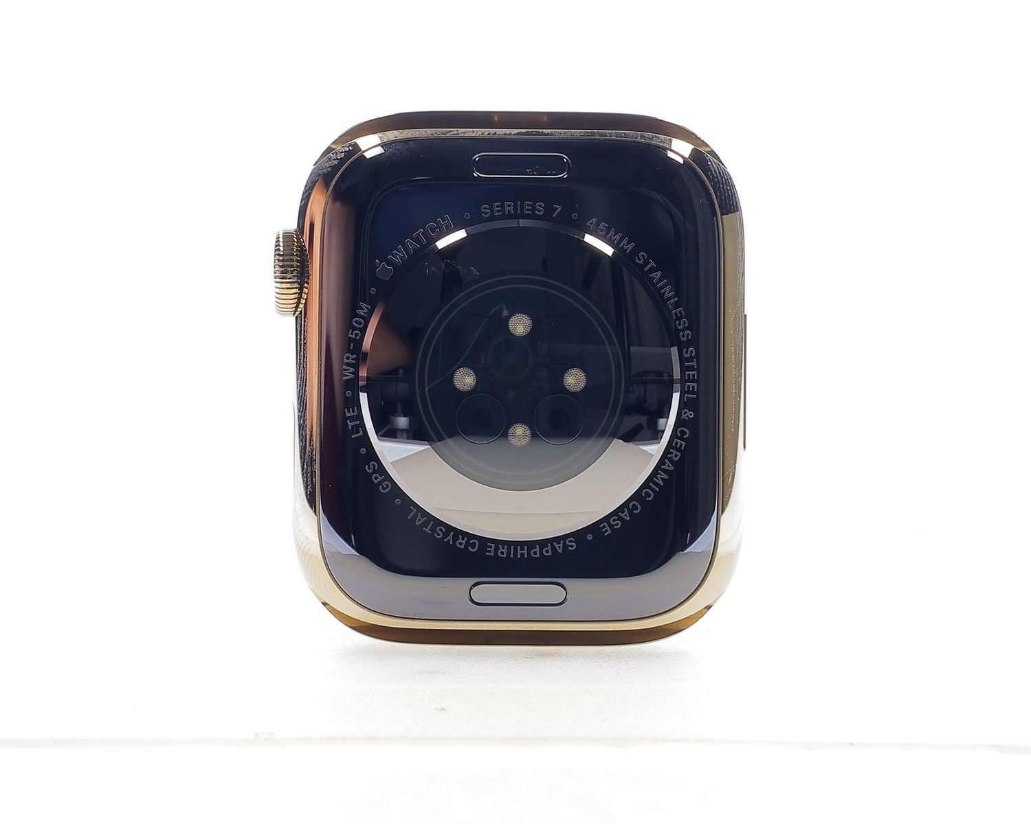 Apple Watch Series 7 2021, GPS + Cellular, Stainless Steel 45mm Gold - Σαν καινούργιο