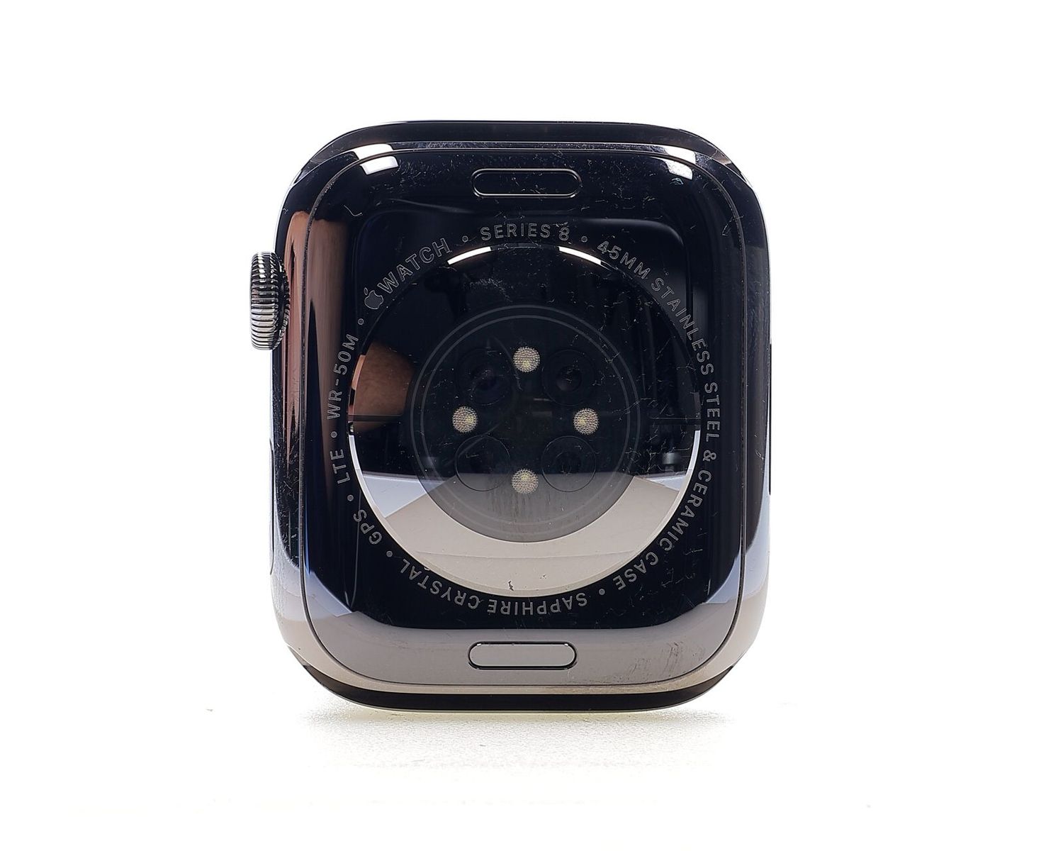 Apple Watch Series 8 2022, GPS + Cellular, Stainless Steel 45mm Graphite - Újszerű