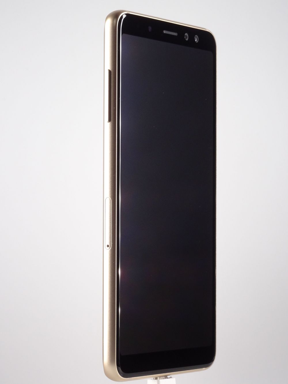 Мобилен телефон Samsung, Galaxy A8 (2018) Dual Sim, 32 GB, Gold,  Като нов