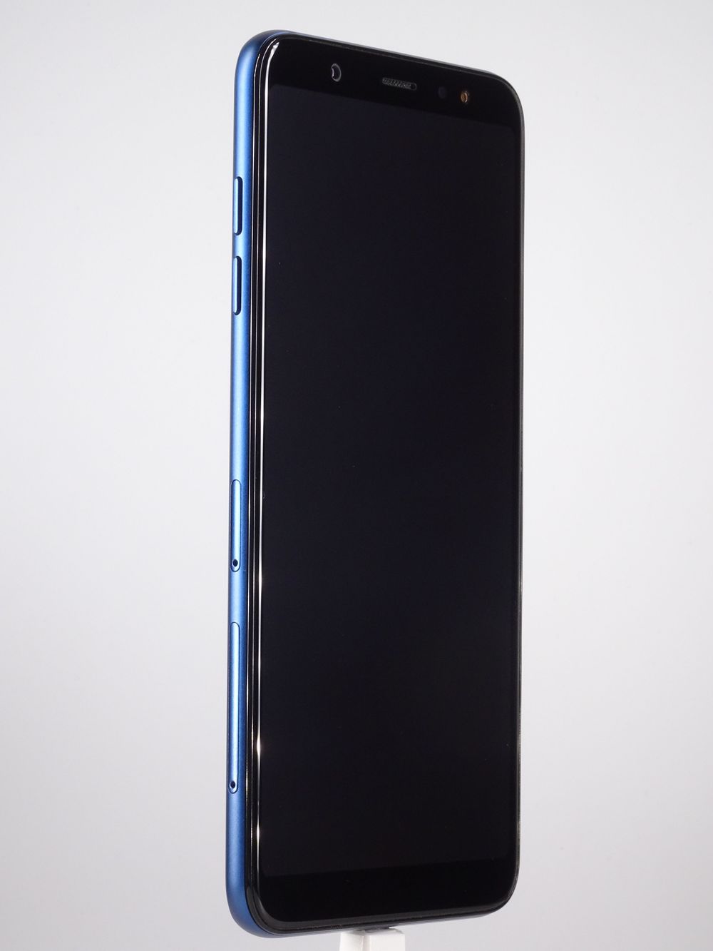 <span class="sep">мобилен телефон</span> <span class="title-brand">Samsung</span><br /> Galaxy A6 Plus (2018) Dual Sim<span class='d-none d-lg-inline'>,</span> <span>Blue, 32 GB,  Много добро</span>