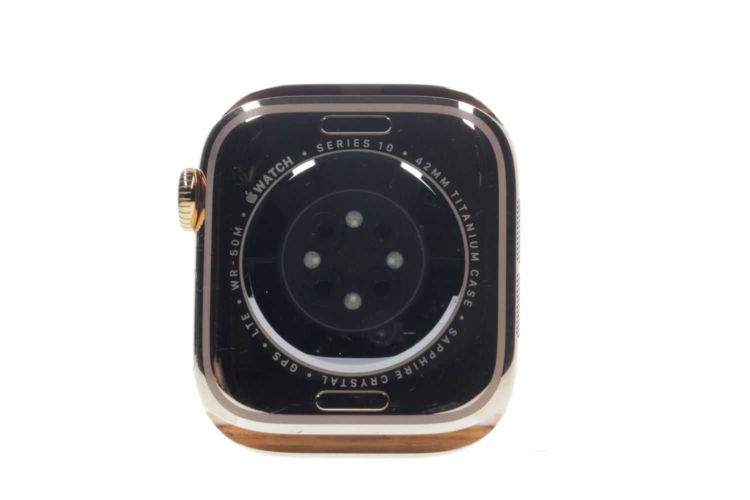 Apple Watch Series 10 2024, GPS + Cellular, Titanium 42mm Gold - Foarte bun
