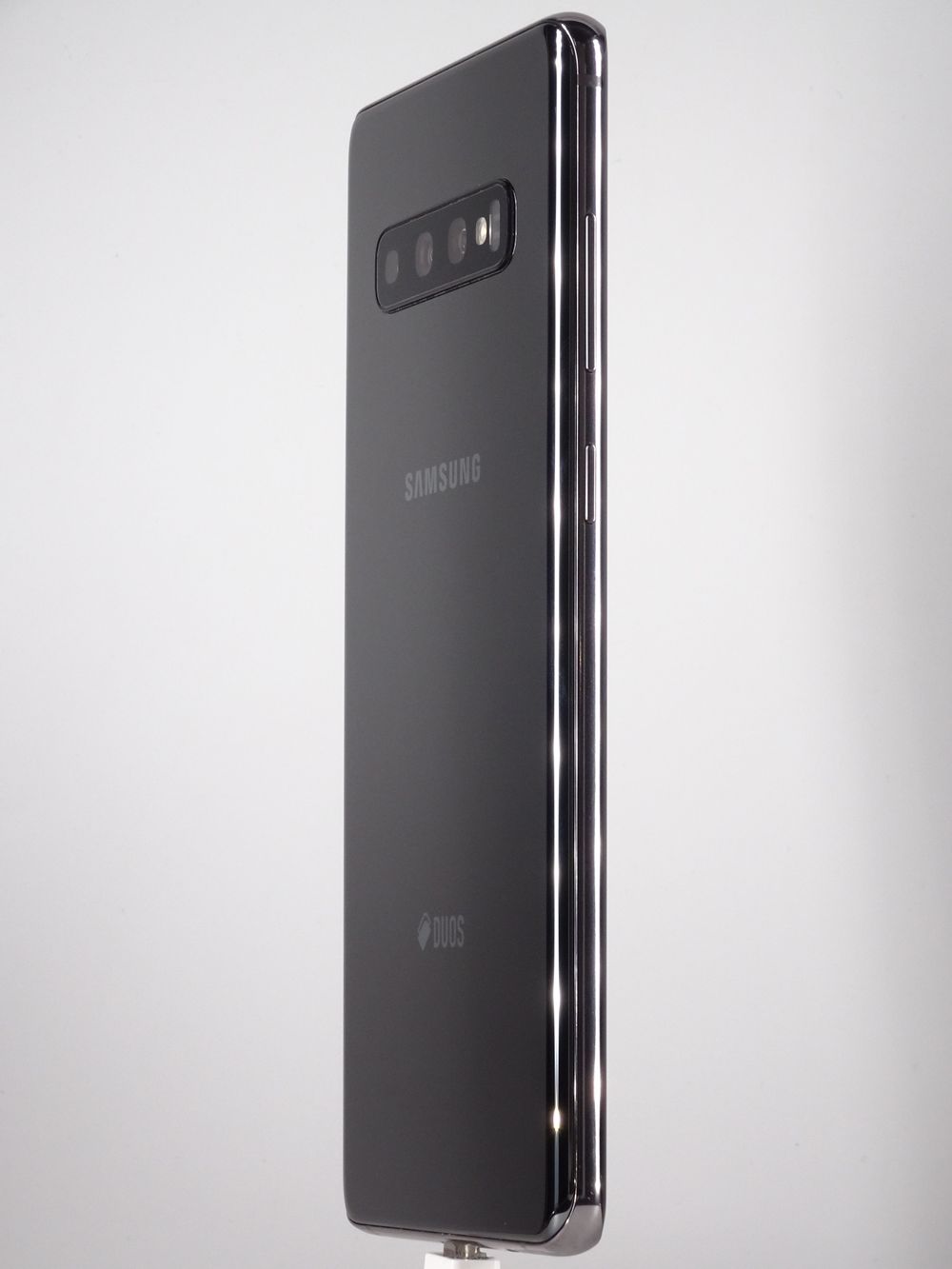 Мобилен телефон Samsung, Galaxy S10 Plus Dual Sim, 512 GB, Ceramic Black,  Като нов