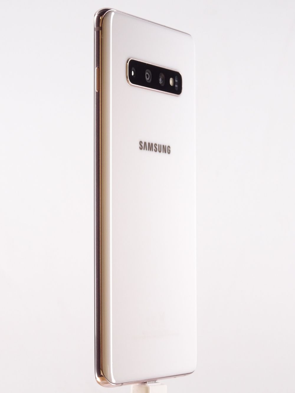 Мобилен телефон Samsung, Galaxy S10 Plus, 128 GB, Ceramic White,  Като нов