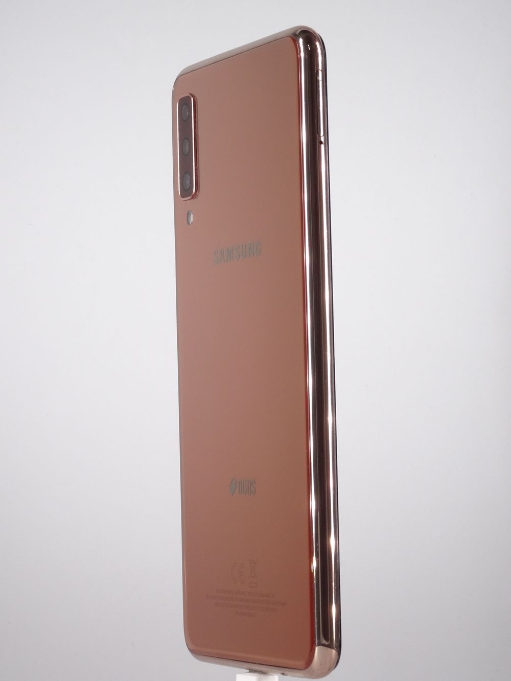 Мобилен телефон Samsung, Galaxy A7 (2018) Dual Sim, 128 GB, Gold,  Като нов