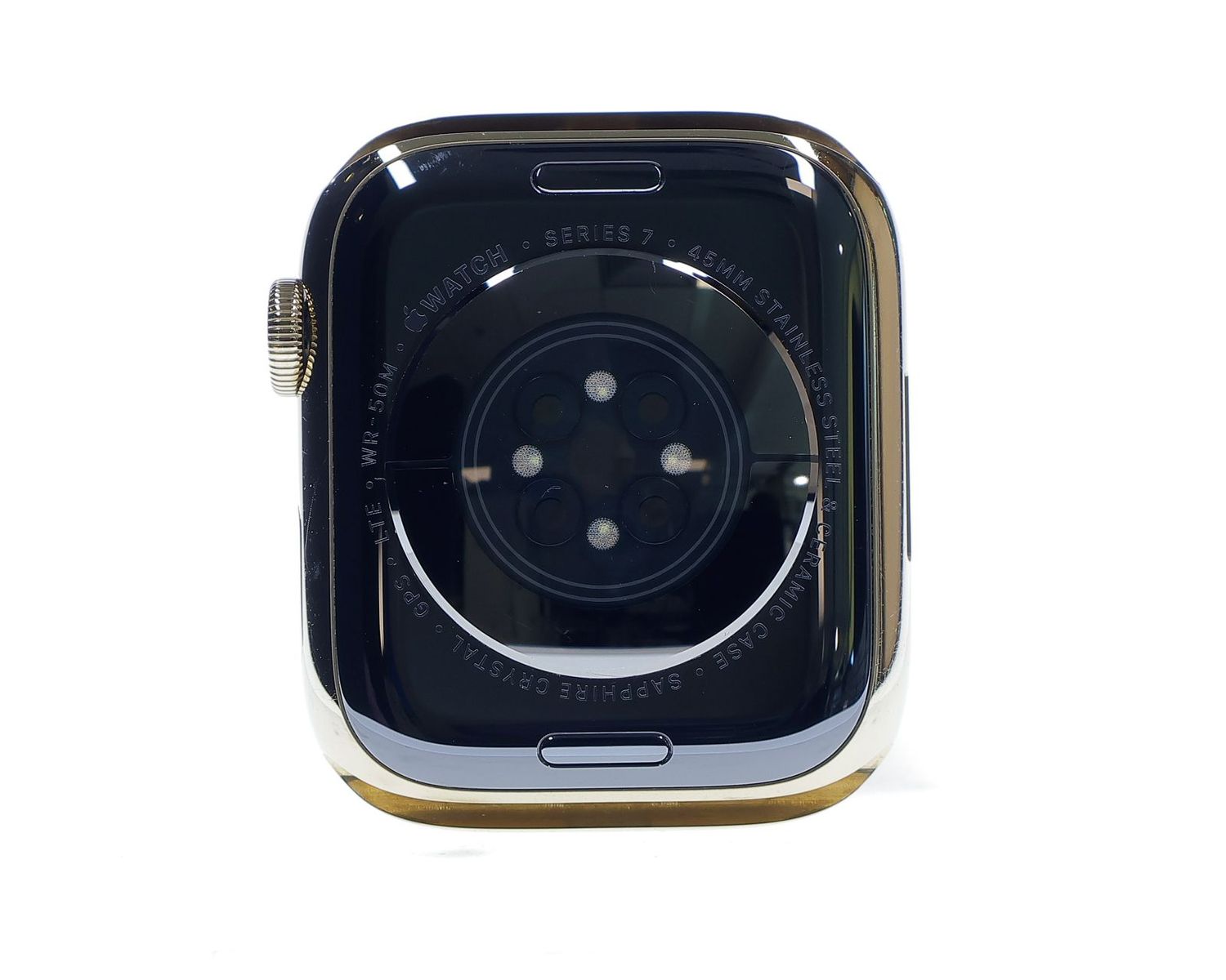 Apple Watch Series 7 2021, GPS + Cellular, Stainless Steel 45mm Gold - Εξαιρετικό