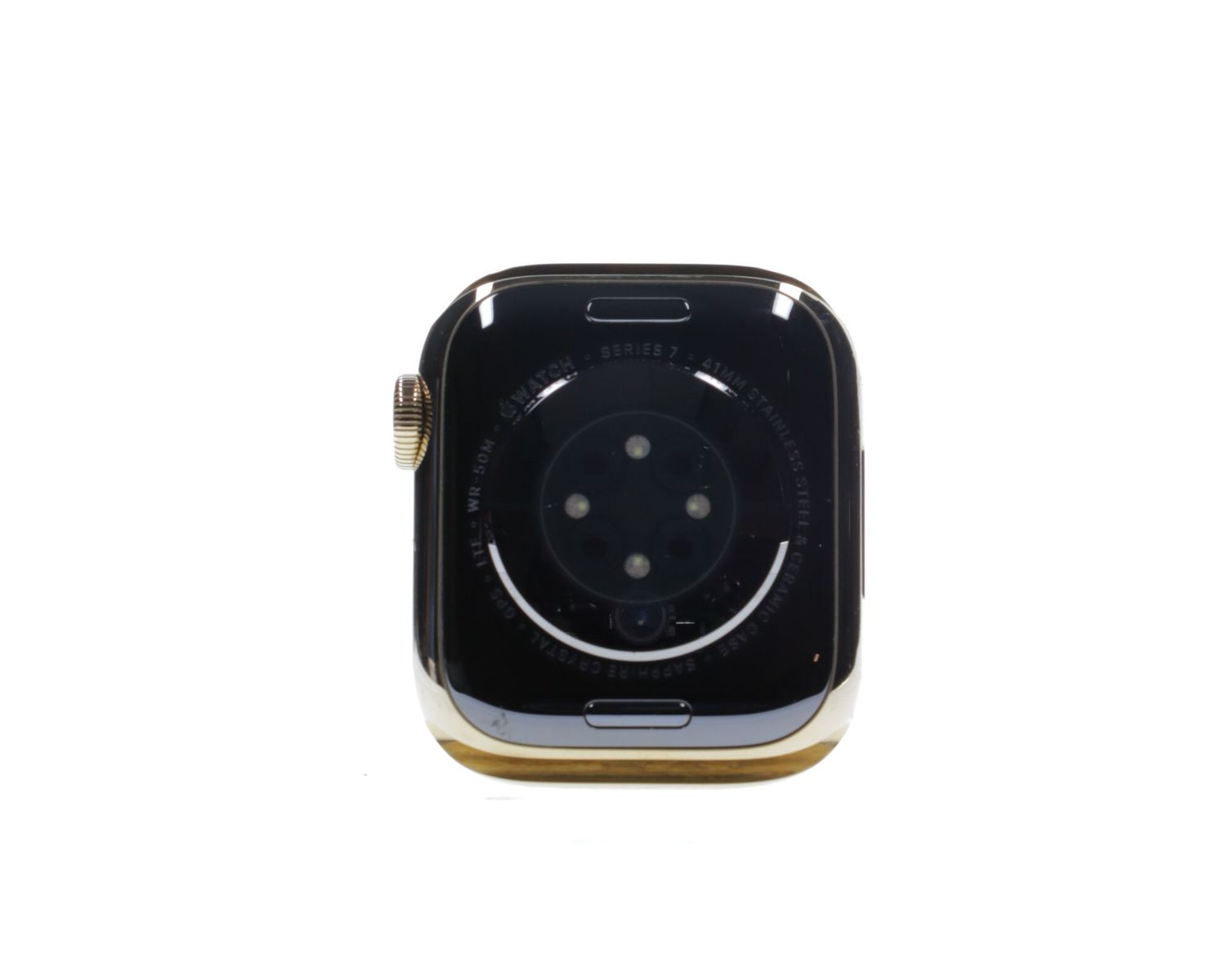 Apple Watch Series 7 2021, GPS + Cellular, Stainless Steel 41mm Gold - Като нов