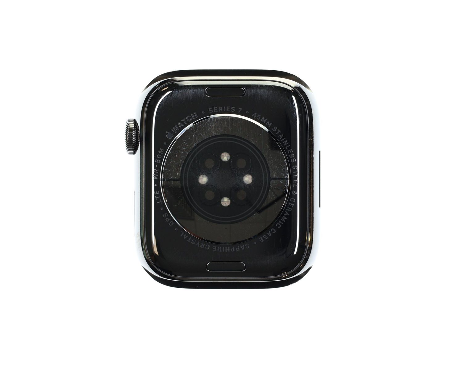 Apple Watch Series 7 2021, GPS + Cellular, Stainless Steel 45mm Graphite - Като нов