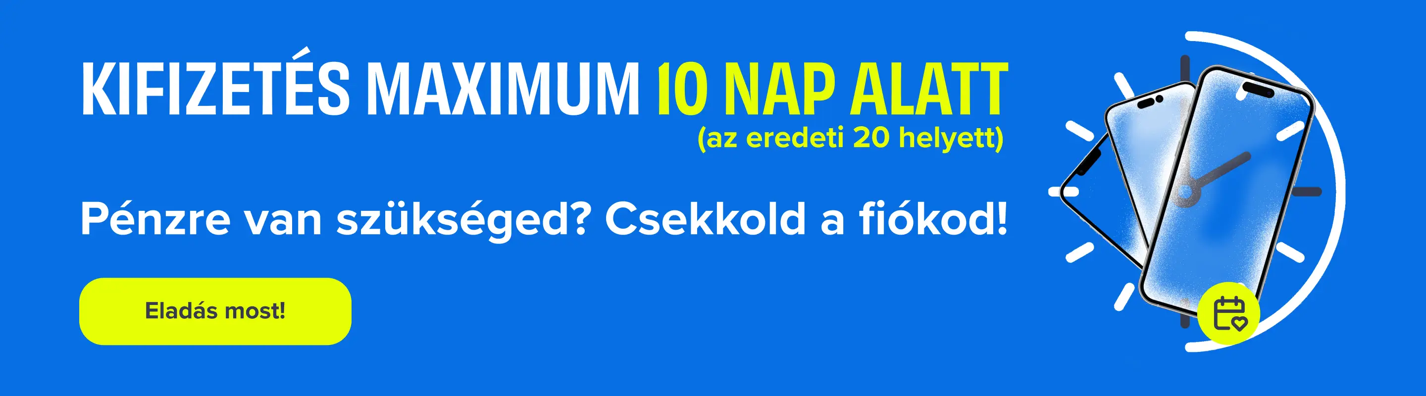 Banner 10 napos kifizetés desktop