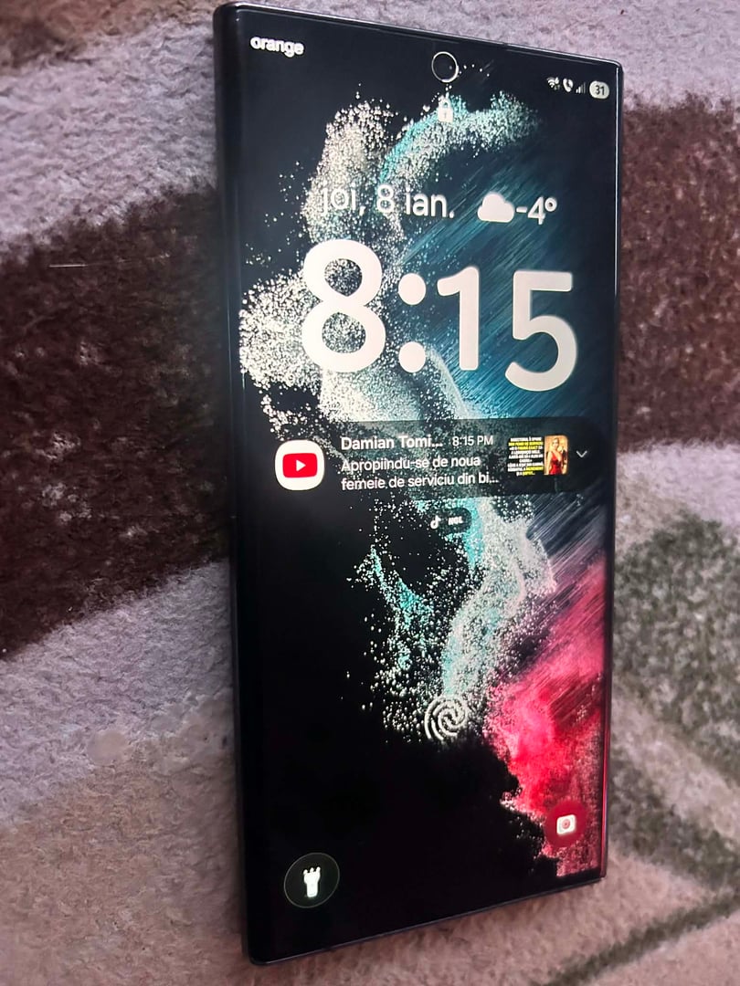 Samsung Galaxy S22 Ultra 5G Dual Sim, Phantom Black, 128 GB - de