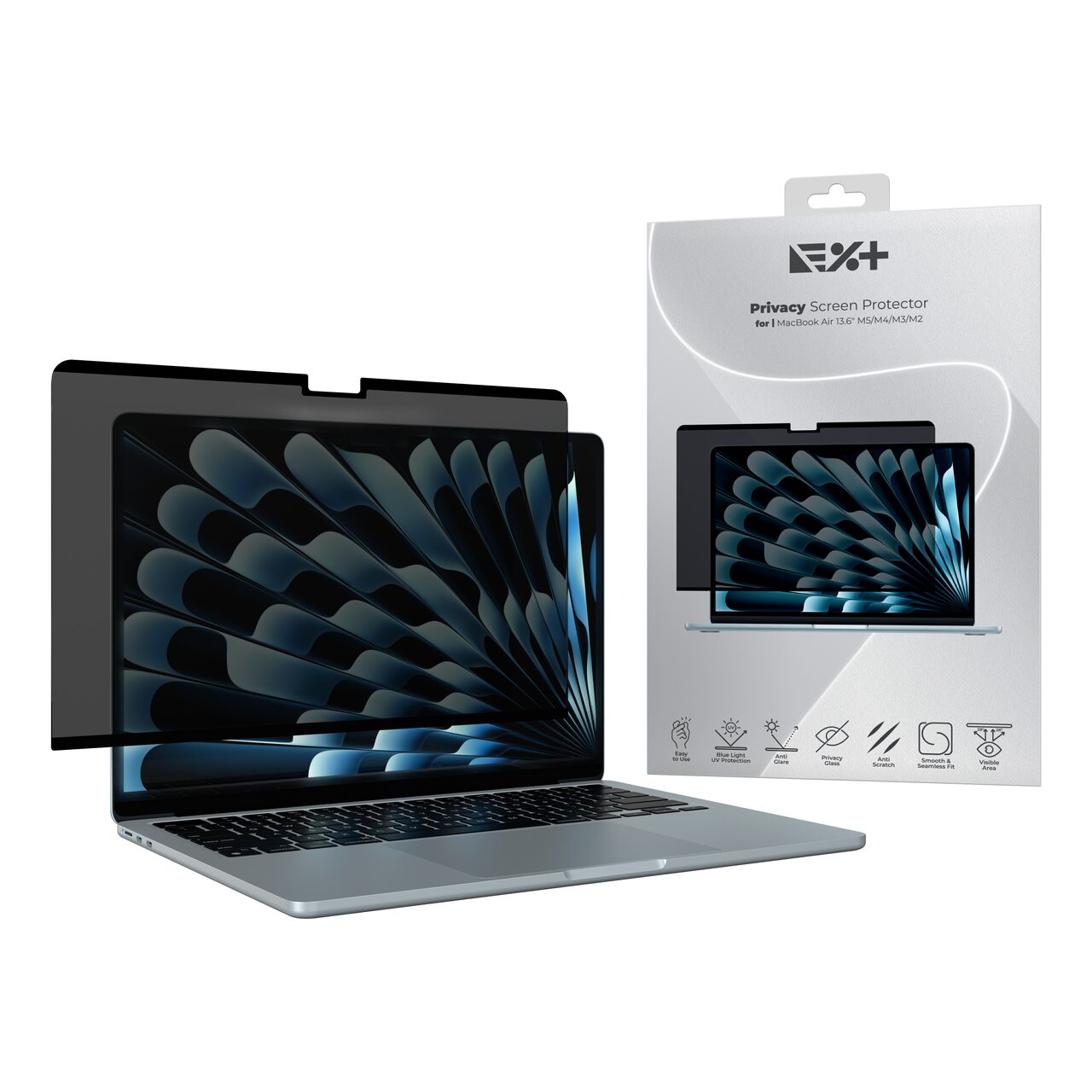 NOA Предпазно поверително фолио за MacBook, магнитно закрепване, 13.6" Image